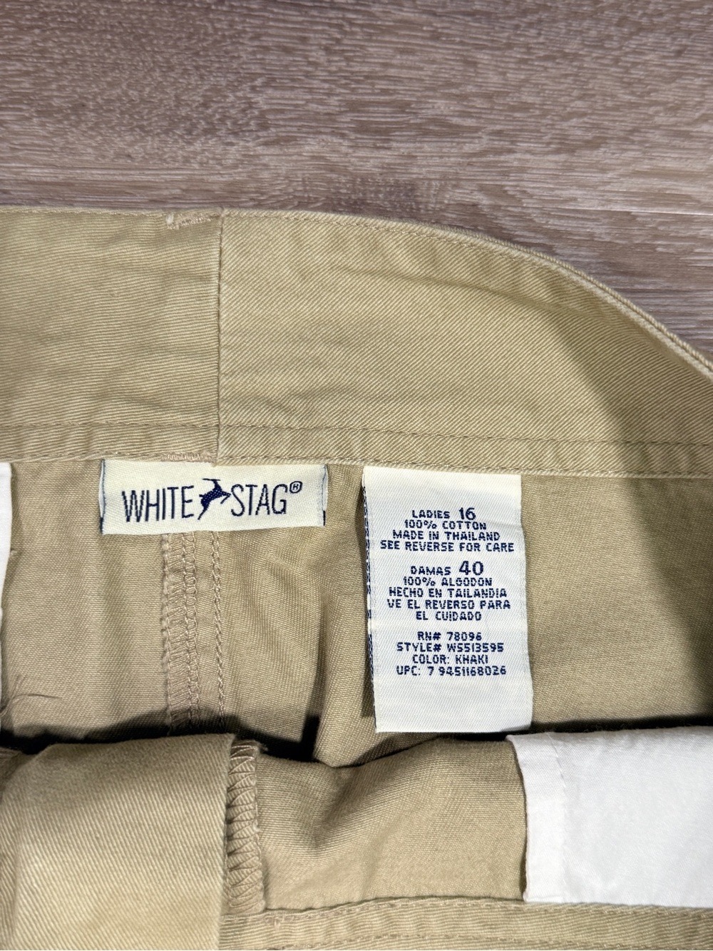 White Stag Womens Khaki Flat Front Maxi Skirt Size 16 - Picture 3 of 9